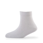 Young Wings Men's White Colour Cotton Fabric Solid Ankle Length Socks - Pack of 5, Style no. M1-224